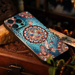 iPhone 16 Pro Max 6.7″ TPU Art Case - Textured Flying Apsaras