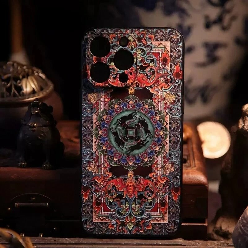 iPhone 16 Pro Max Art Case - 6.7″ TPU Textured Rabbit Design