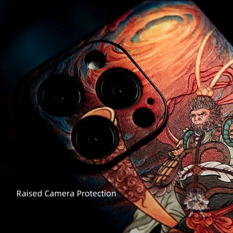iPhone 16 Pro Max Art Case 6.7″ - Textured Wukong Design TPU Cover iPhone 16 Pro Max Art Case 6.7″ - Textured Wukong Design TPU Cover