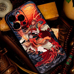 iPhone 16 Pro Max Art Case 6.7″ - Textured Wukong Design TPU Cover