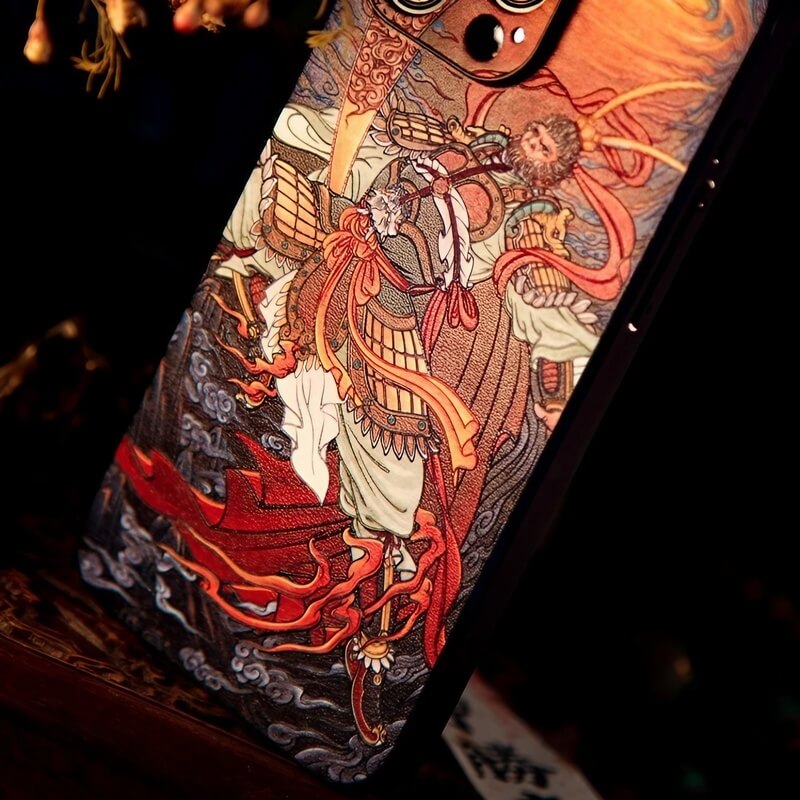 iPhone 16 Pro Max Art Case 6.7″ - Textured Wukong Design TPU Cover iPhone 16 Pro Max Art Case 6.7″ - Textured Wukong Design TPU Cover
