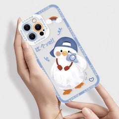 iPhone 16 Pro Max Case - 5″ Silicone Face-Palm Duck Design