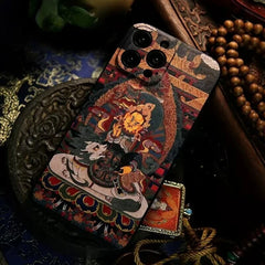 iPhone 16 Pro Max Case - 6.7″ Art Textured TPU - Wealth King Design