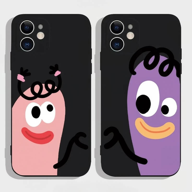 iPhone 16 Pro Max Case - 6″ White Silicone with Sausage Pattern - Matching Couple Funny iPhone 16 Pro Max Case - 6″ White Silicone with Sausage Pattern - Matching Couple Funny