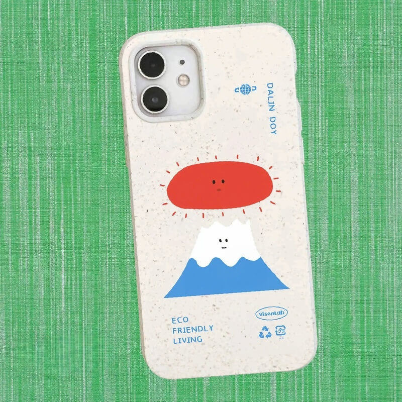 iPhone 16 Pro Max Case - 7.87″ White Biodegradable Eco-friendly Material