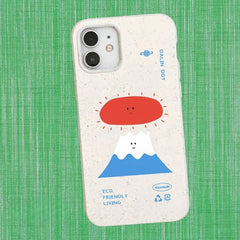 iPhone 16 Pro Max Case - 7.87″ White Biodegradable Eco-friendly Material