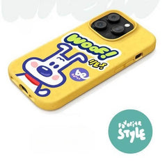 iPhone 16 Pro Max Case - Green Dog Pattern - Biodegradable Eco-friendly Material