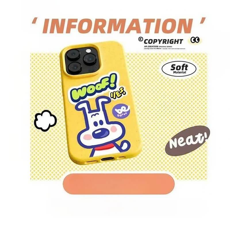 iPhone 16 Pro Max Case - Green Dog Pattern - Biodegradable Eco-friendly Material iPhone 16 Pro Max Case - Green Dog Pattern - Biodegradable Eco-friendly Material