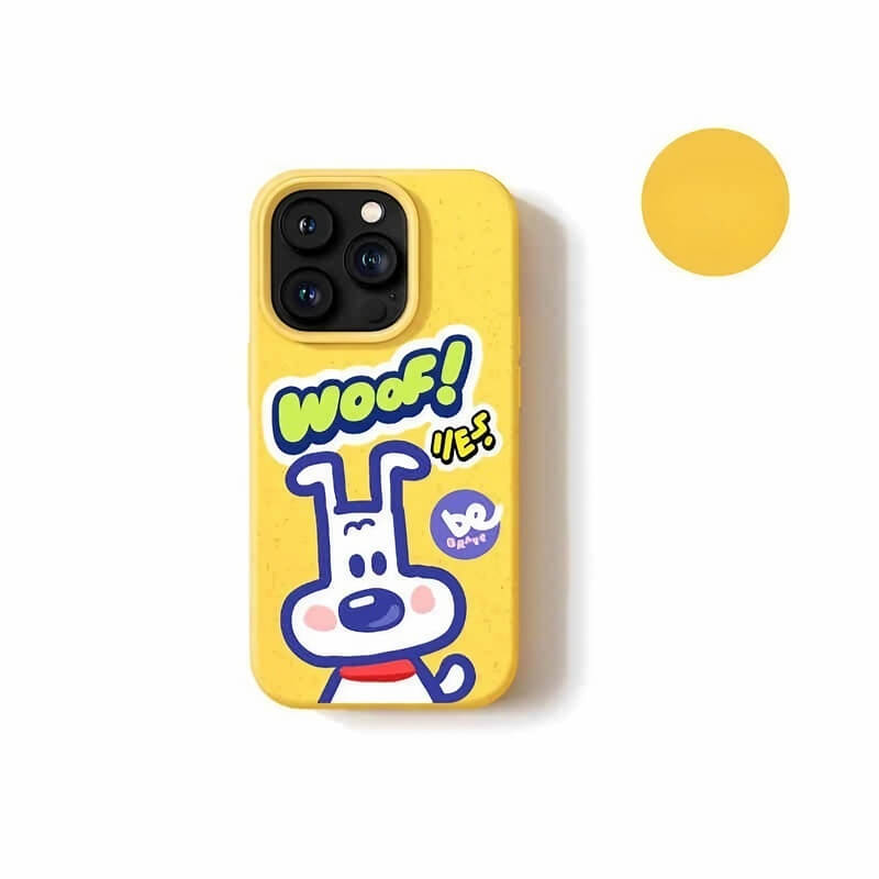 iPhone 16 Pro Max Case - Green Dog Pattern - Biodegradable Eco-friendly Material iPhone 16 Pro Max Case - Green Dog Pattern - Biodegradable Eco-friendly Material