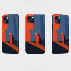 iPhone 16 Pro Max Case - Plastic - Light and Shadow Kitten Art