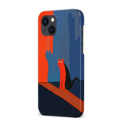 iPhone 16 Pro Max Case - Plastic - Light and Shadow Kitten Art