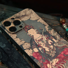 iPhone 16 Pro Max Case 6.7″ - Textured Art Design, TPU Material, Manjushri Pattern