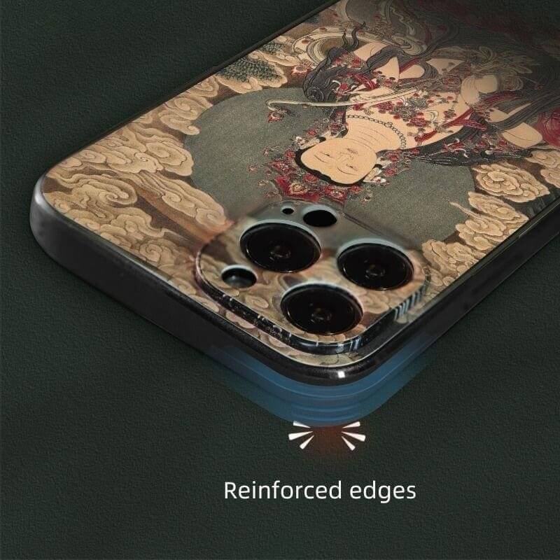 iPhone 16 Pro Max Case 6.7″ - Textured Art Design, TPU Material, Manjushri Pattern iPhone 16 Pro Max Case 6.7″ - Textured Art Design, TPU Material, Manjushri Pattern