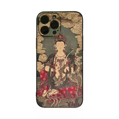 iPhone 16 Pro Max Case 6.7″ - Textured Art Design, TPU Material, Manjushri Pattern