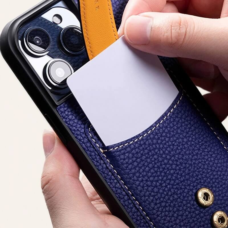 iPhone 16 Pro Max Leather Case - Black Real Leather Wallet with Phone Grip and Sling Bag iPhone 16 Pro Max Leather Case - Black Real Leather Wallet with Phone Grip and Sling Bag