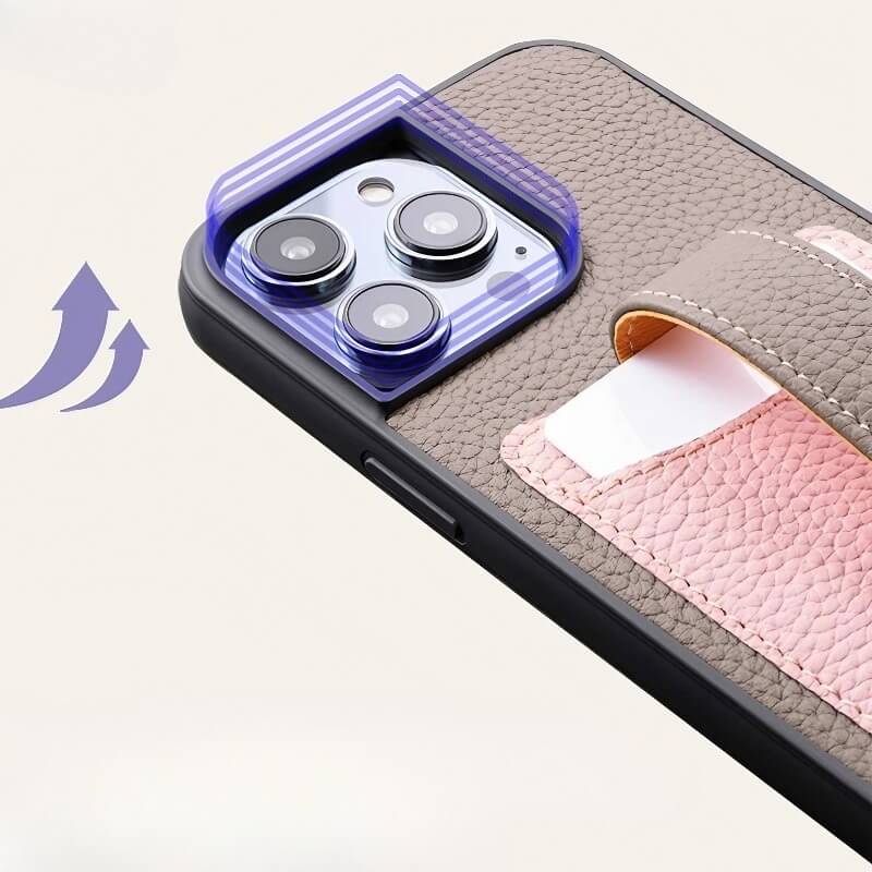 iPhone 16 Pro Max Leather Case - Black Real Leather Wallet with Phone Grip and Sling Bag iPhone 16 Pro Max Leather Case - Black Real Leather Wallet with Phone Grip and Sling Bag