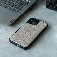 iPhone 16 Pro Max Leather Wallet Case Red