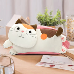 Jumping Cat Cute and Simple Pink Cotton Kawaii Sling Chest Bag Casual Leisure Pack