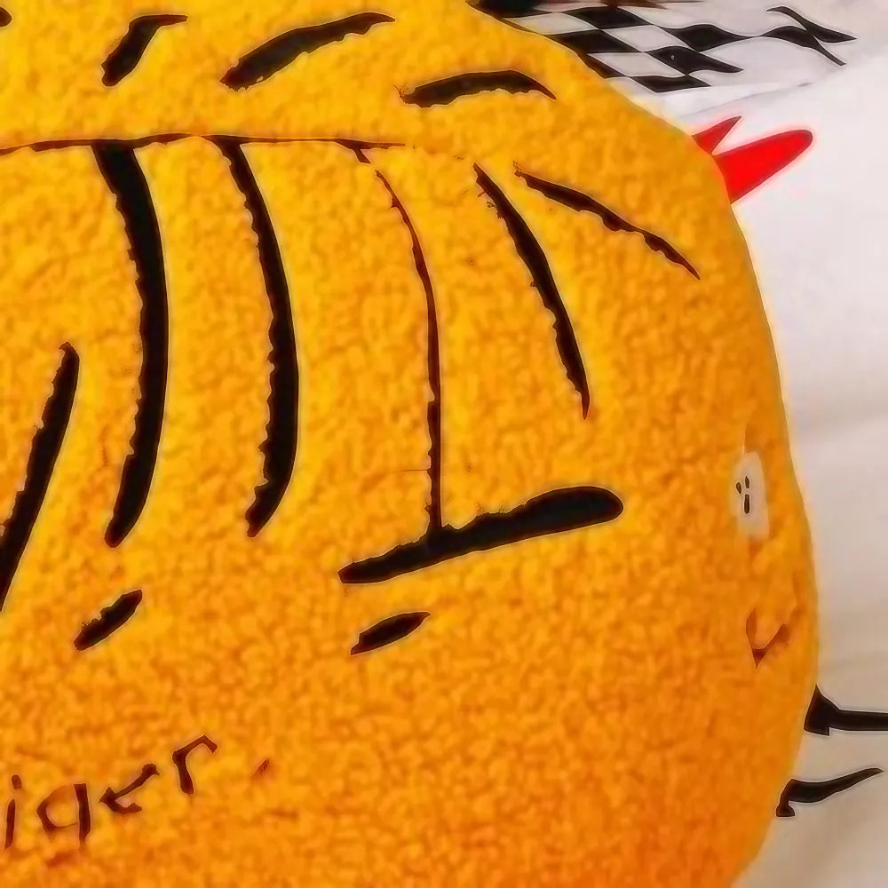 Kawaii Cat Shaped Orange Cotton Unique Cute Throw Pillow for Bed, Sofa Kawaii Cat Shaped Orange Cotton Unique Cute Throw Pillow for Bed, Sofa