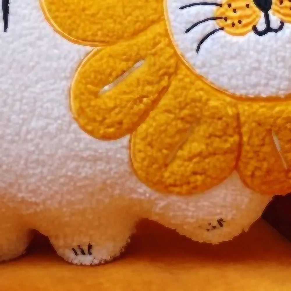 Kawaii and Novelty Tiger-Shaped White Cotton Cute Trow Pillow For Bed, Sofa Kawaii and Novelty Tiger-Shaped White Cotton Cute Trow Pillow For Bed, Sofa