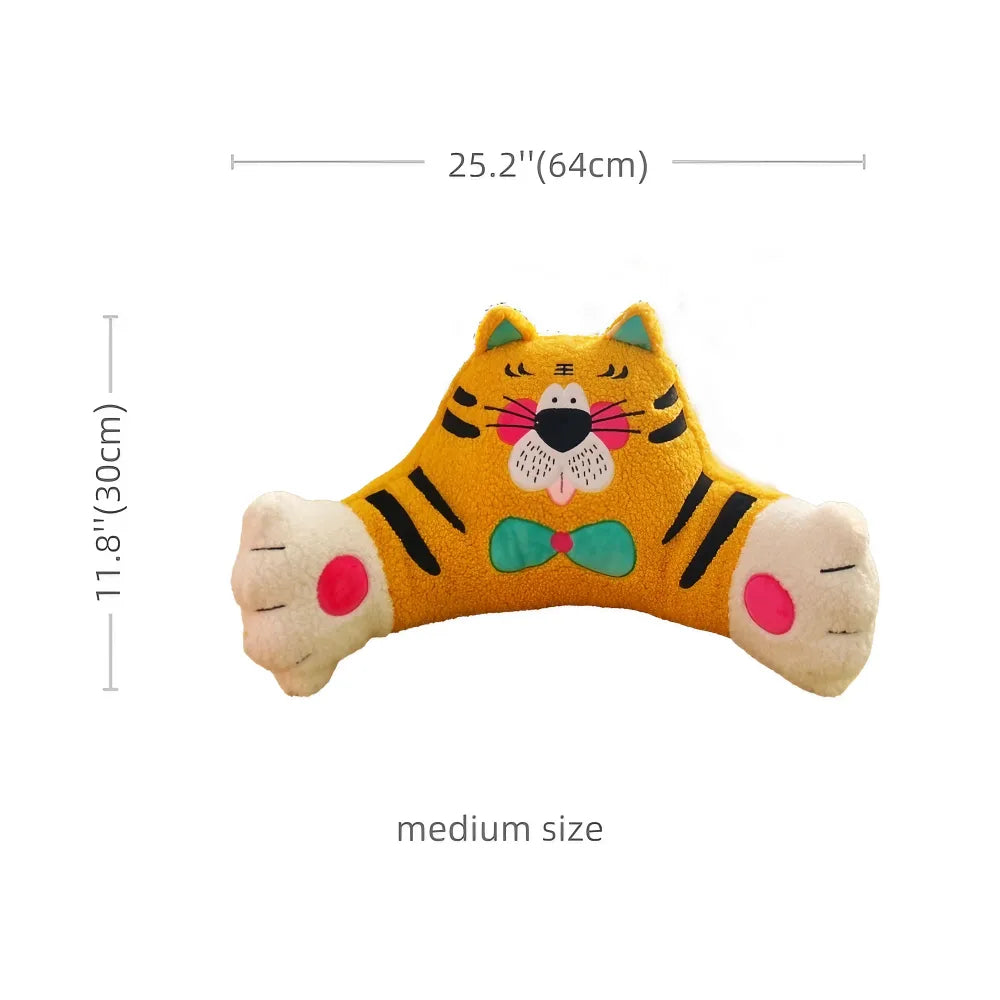 Cute Kawaii Cuddle Tiger Hug Pillow for Bed, Sofa - Adorable Plush, Yellow Furry Cushion Cute Kawaii Cuddle Tiger Hug Pillow for Bed, Sofa - Adorable Plush, Yellow Furry Cushion