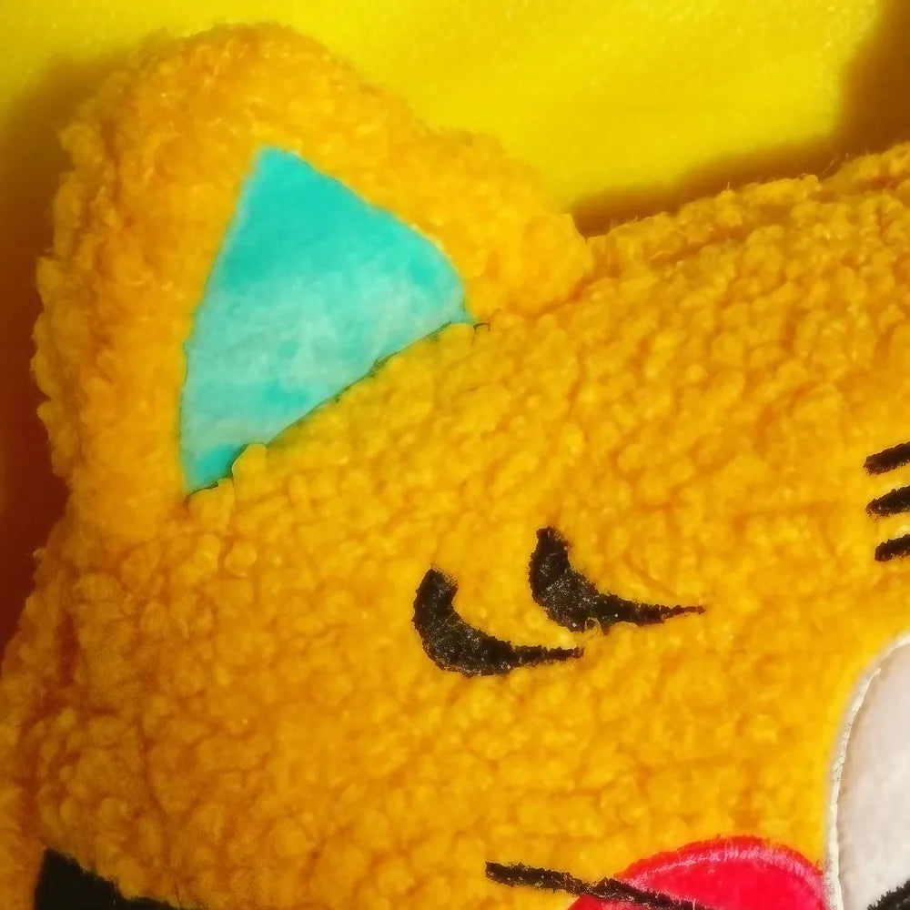 Cute Kawaii Cuddle Tiger Hug Pillow for Bed, Sofa - Adorable Plush, Yellow Furry Cushion Cute Kawaii Cuddle Tiger Hug Pillow for Bed, Sofa - Adorable Plush, Yellow Furry Cushion