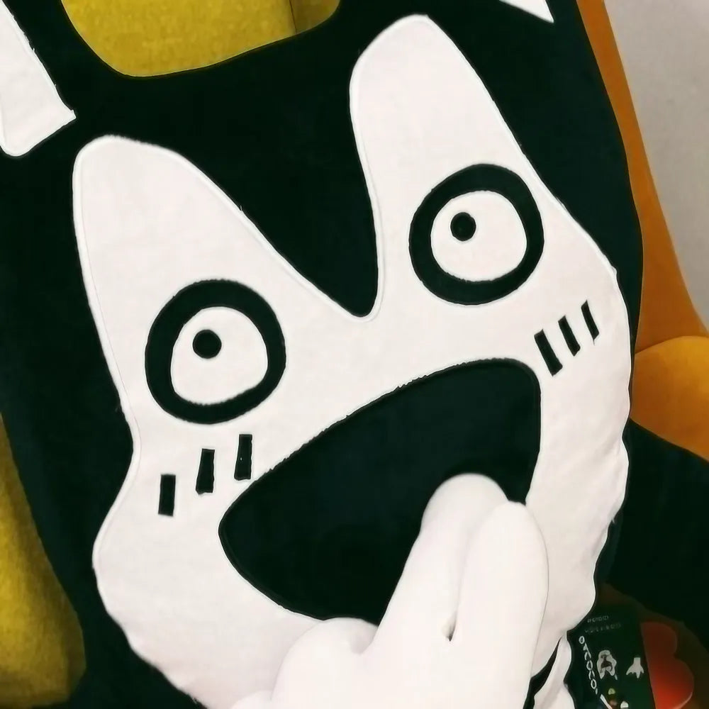 Cute Kawaii Husky Crystal Velvet Throw Pillow for Bed, Sofa - Funny Ugly Adorable Dog Design Cute Kawaii Husky Crystal Velvet Throw Pillow for Bed, Sofa - Funny Ugly Adorable Dog Design