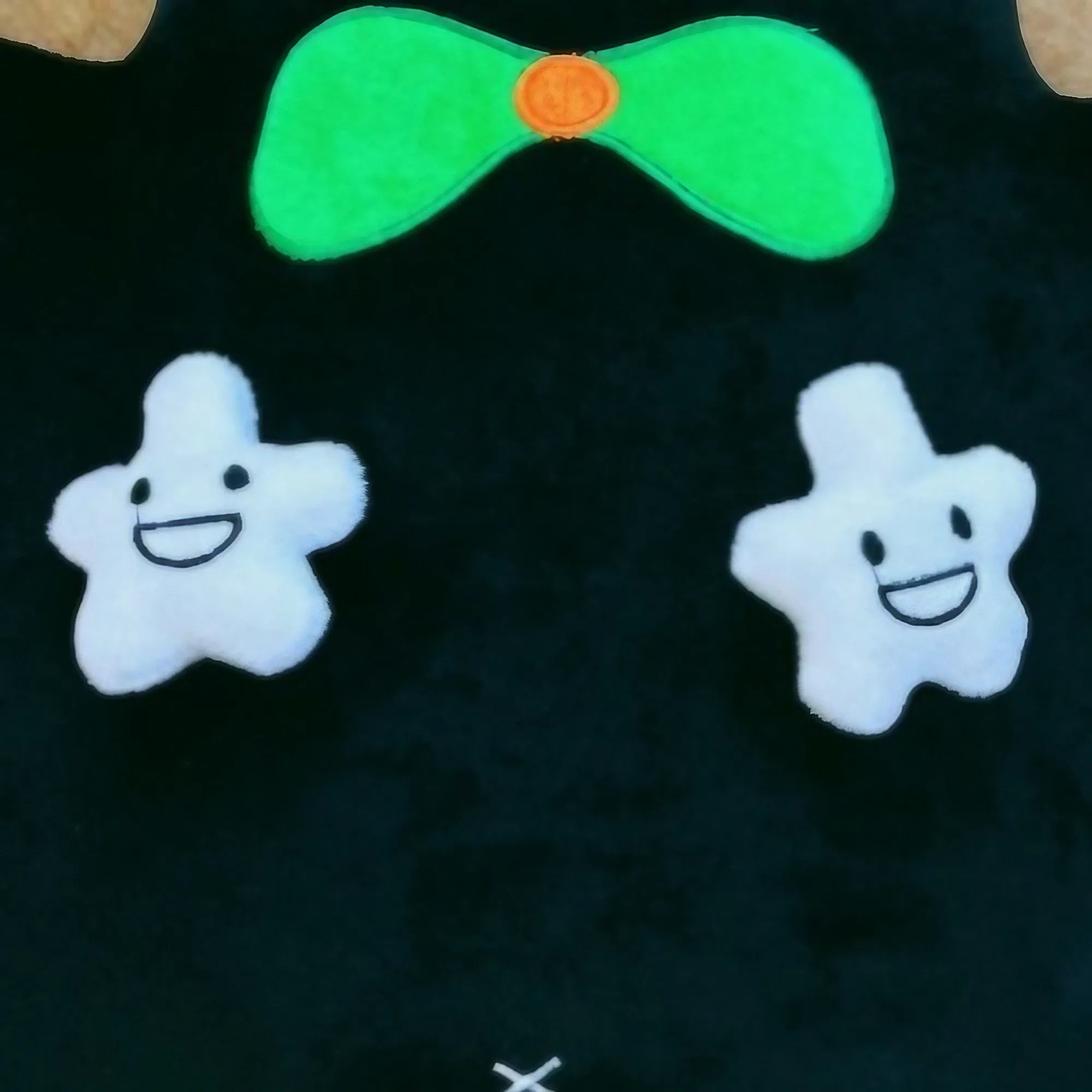 Kawaii Butterfly Cat Plush Cute Throw Pillow for Bed and Sofa in Black Crystal Velvet Kawaii Butterfly Cat Plush Cute Throw Pillow for Bed and Sofa in Black Crystal Velvet