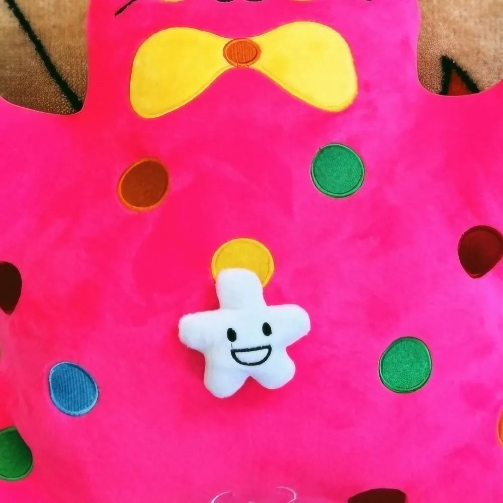 Kawaii Butterfly Cat Plush Cute Throw Pillow for Bed and Sofa in Black Crystal Velvet Kawaii Butterfly Cat Plush Cute Throw Pillow for Bed and Sofa in Black Crystal Velvet