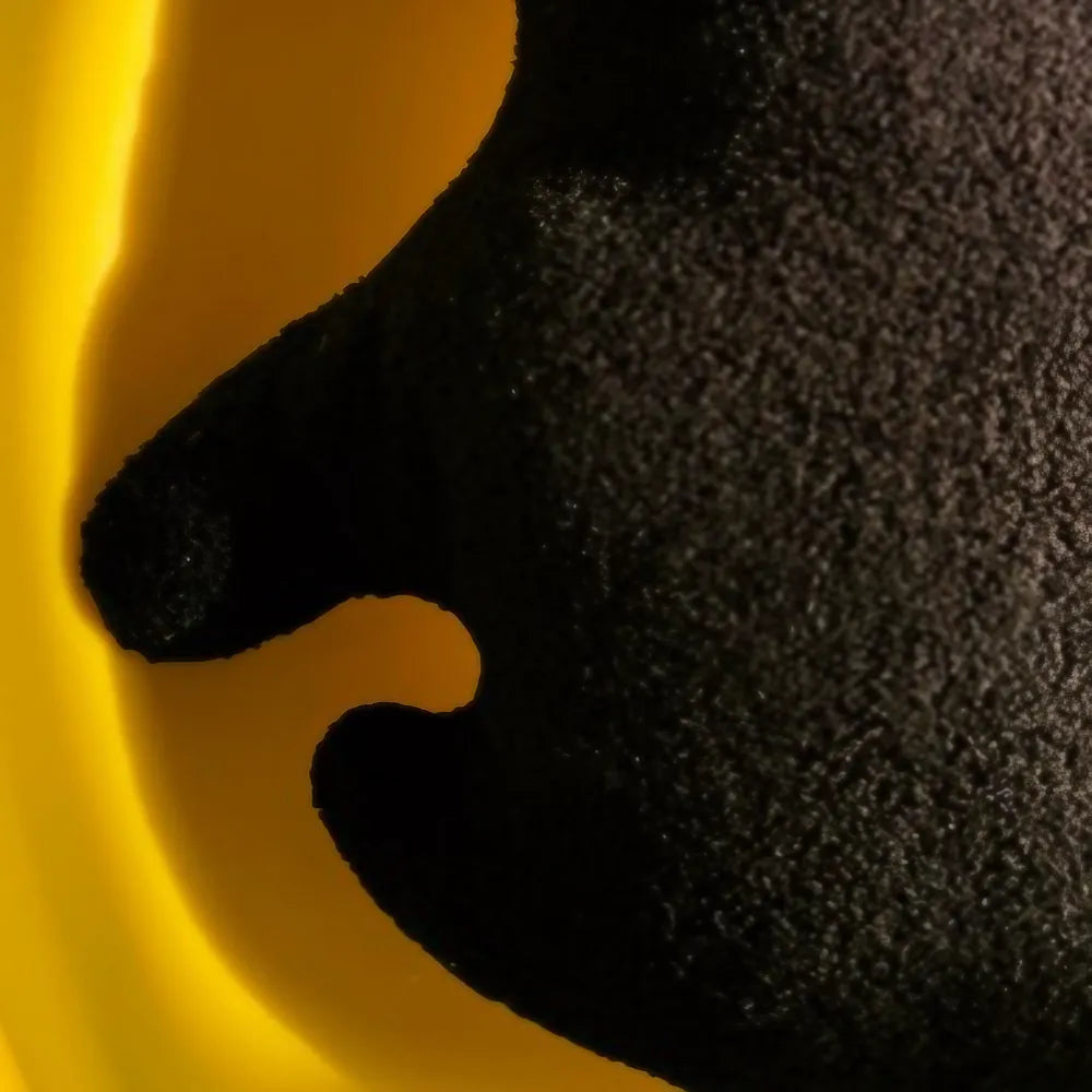 Cute Kawaii Throw Pillow Black Rabbit Shaped Teddy Fur  for Bed, Sofa Cute Kawaii Throw Pillow Black Rabbit Shaped Teddy Fur  for Bed, Sofa