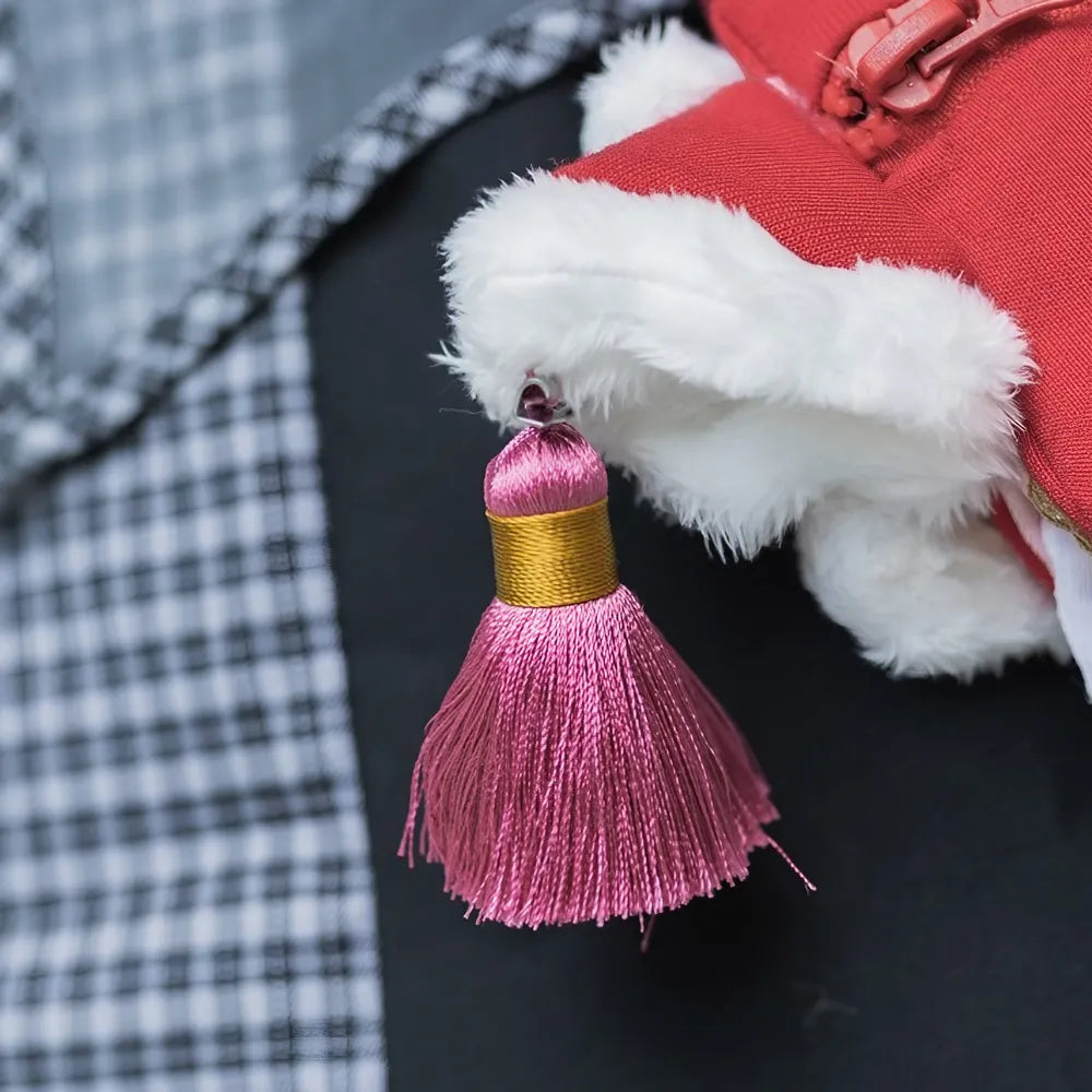 Mini Cotton Kawaii Crossbody Bag in Cute and Unique Lion Dance Style - Handmade Mini Cotton Kawaii Crossbody Bag in Cute and Unique Lion Dance Style - Handmade