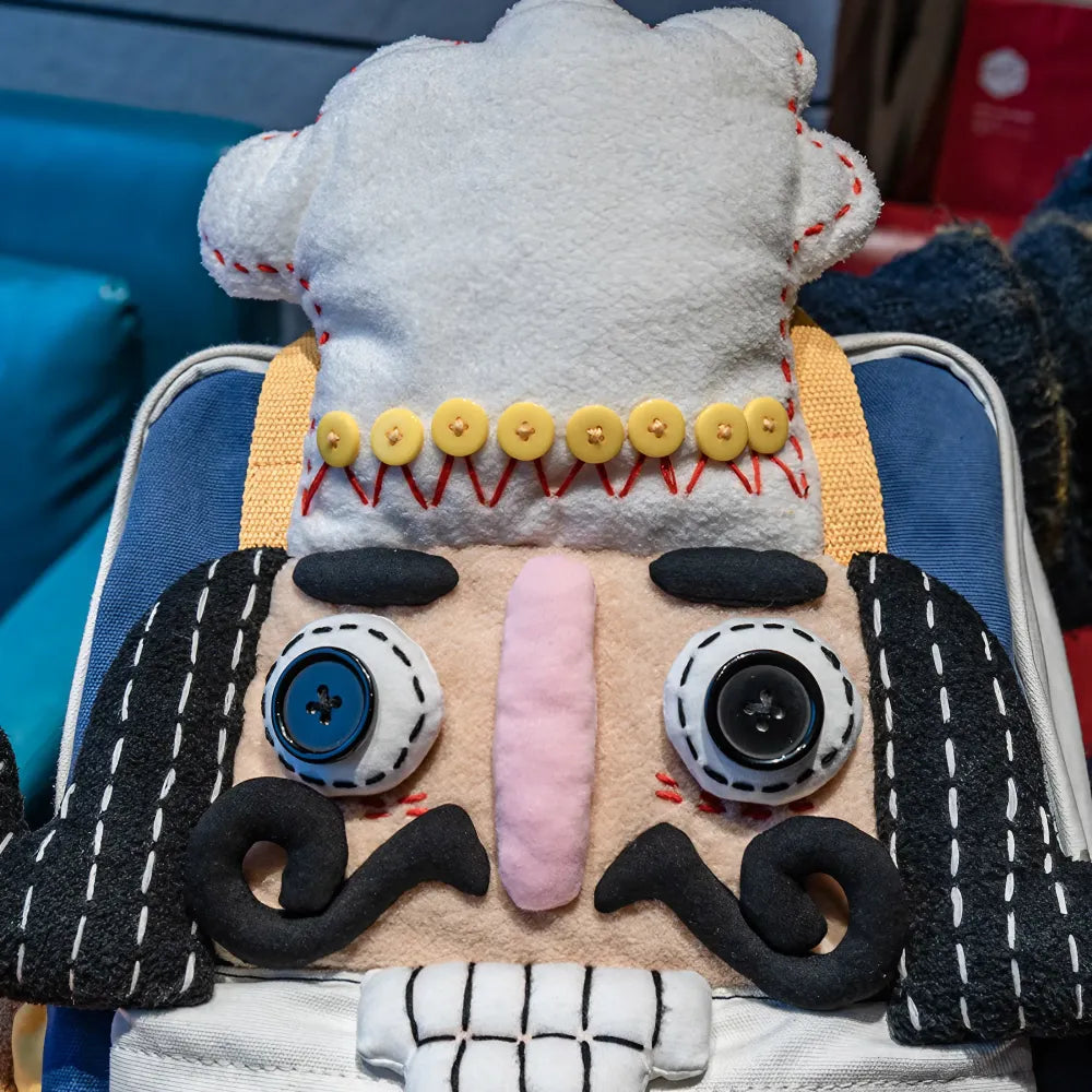 Nutcracker Chef Cute Personality Cotton Leisure Kawaii Backpack - Handmade Nutcracker Chef Cute Personality Cotton Leisure Kawaii Backpack - Handmade