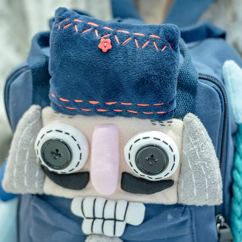 Cute Nutcracker Soldier Canvas Kawaii Backpack Casual and Personalized Style - Handmade Cute Nutcracker Soldier Canvas Kawaii Backpack Casual and Personalized Style - Handmade