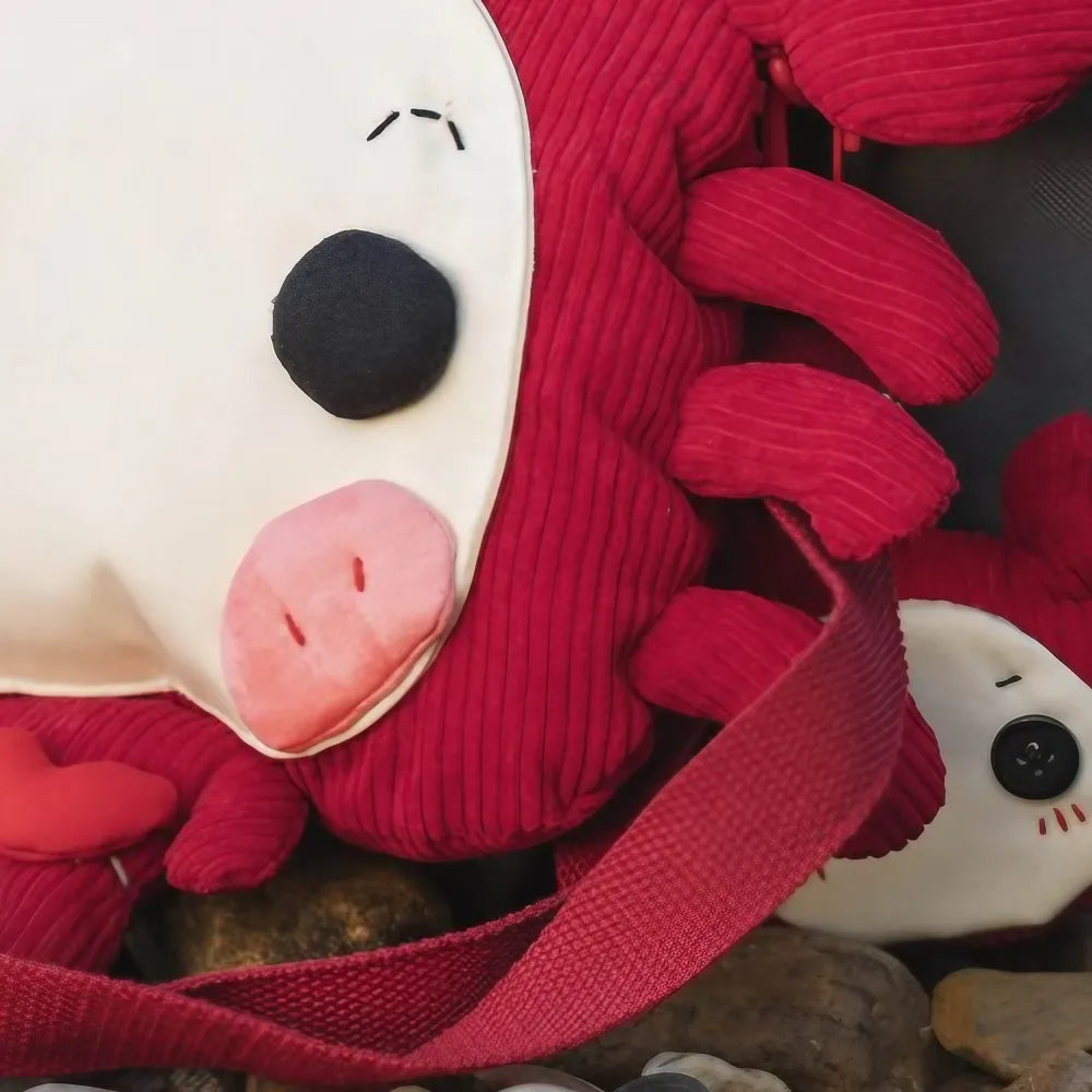 Red Cute Cancer Zodiac Kawaii Crossbody Bag - Cotton Casual Phone Bag Red Cute Cancer Zodiac Kawaii Crossbody Bag - Cotton Casual Phone Bag