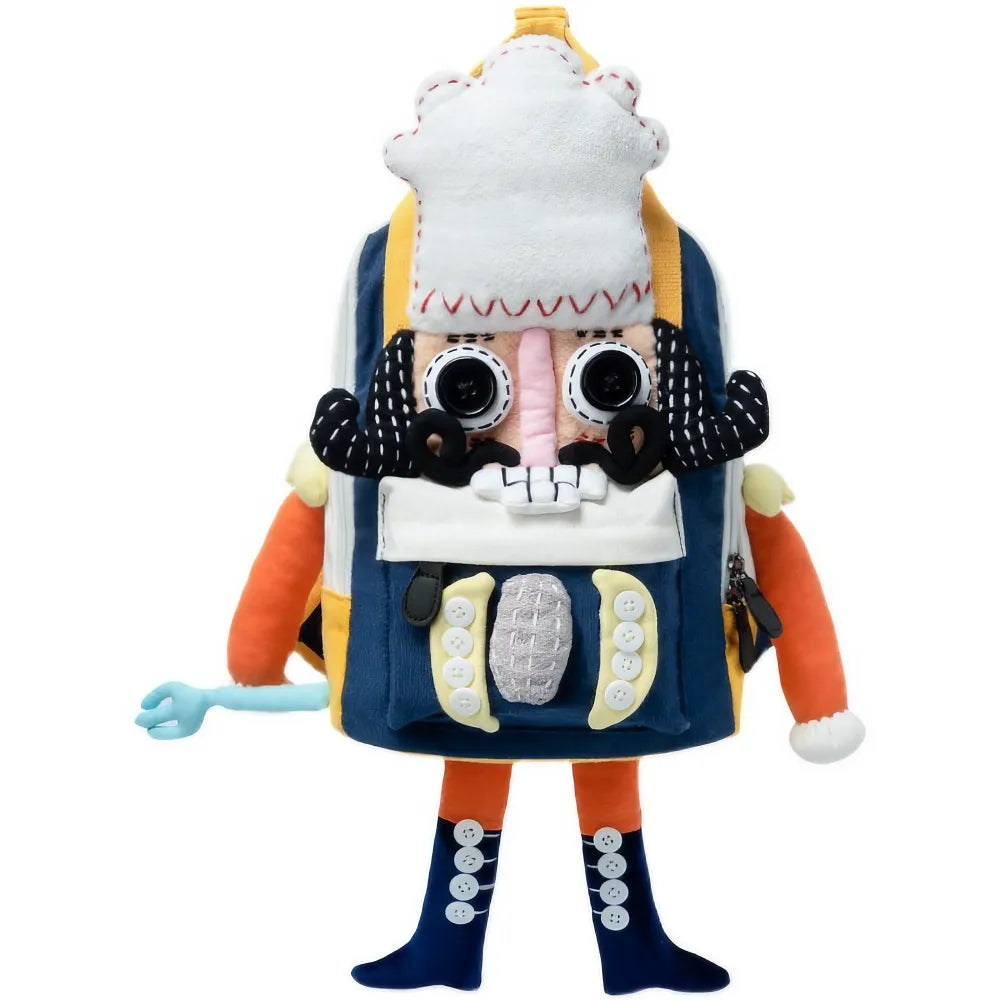 Cute Nutcracker Chef Personality Cotton Leisure Kawaii Backpack - Handmade