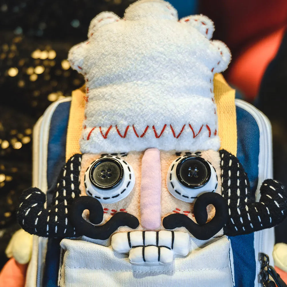 Cute Nutcracker Chef Personality Cotton Leisure Kawaii Backpack - Handmade Cute Nutcracker Chef Personality Cotton Leisure Kawaii Backpack - Handmade