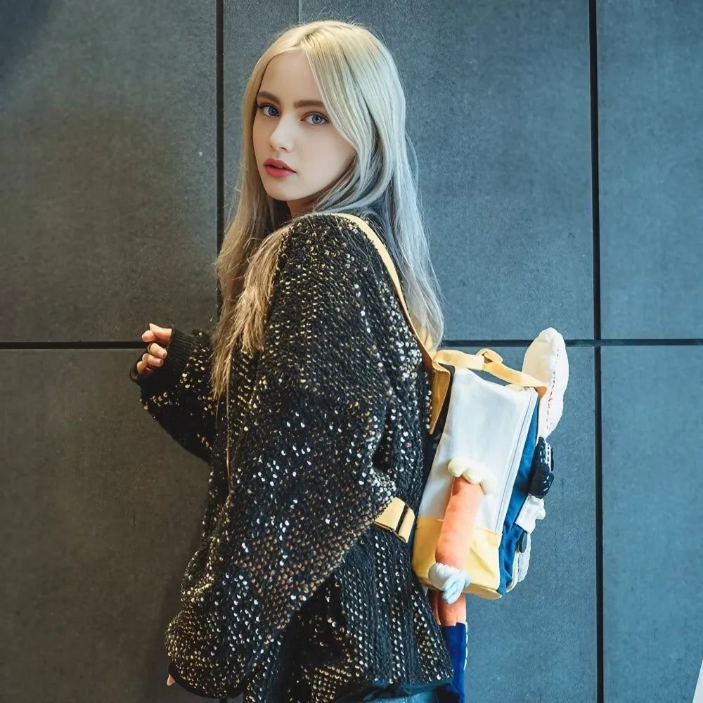 Cute Nutcracker Chef Personality Cotton Leisure Kawaii Backpack - Handmade Cute Nutcracker Chef Personality Cotton Leisure Kawaii Backpack - Handmade