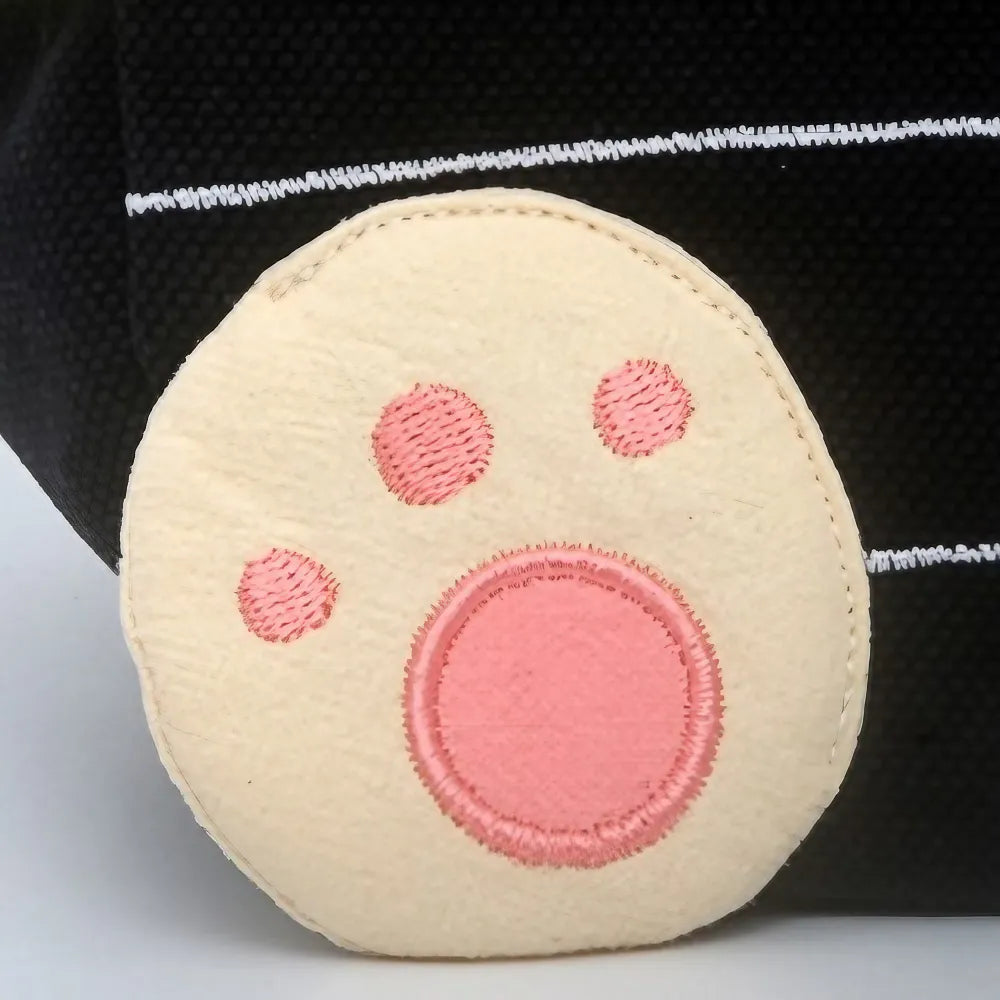 Sweetheart Cat Cute Black Cotton Casual Kawaii Tote Bag Sweetheart Cat Cute Black Cotton Casual Kawaii Tote Bag