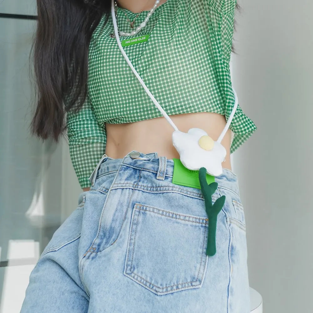 White Rose Cute Crossbody Bag Casual Mini Cotton Kawaii Sling Bag White Rose Cute Crossbody Bag Casual Mini Cotton Kawaii Sling Bag