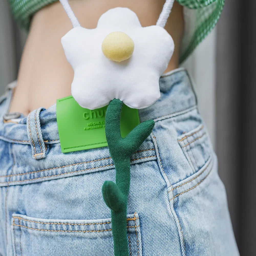 White Rose Cute Crossbody Bag Casual Mini Cotton Kawaii Sling Bag White Rose Cute Crossbody Bag Casual Mini Cotton Kawaii Sling Bag