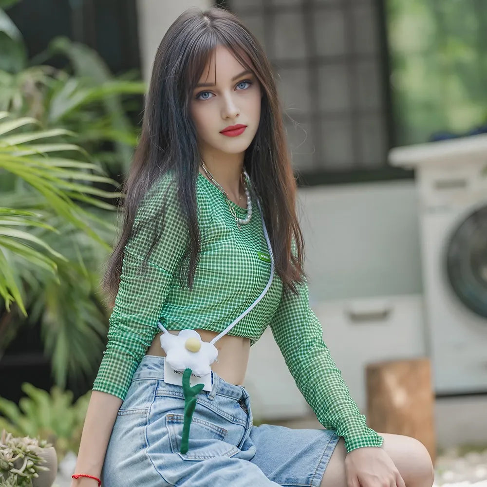 White Rose Cute Crossbody Bag Casual Mini Cotton Kawaii Sling Bag White Rose Cute Crossbody Bag Casual Mini Cotton Kawaii Sling Bag