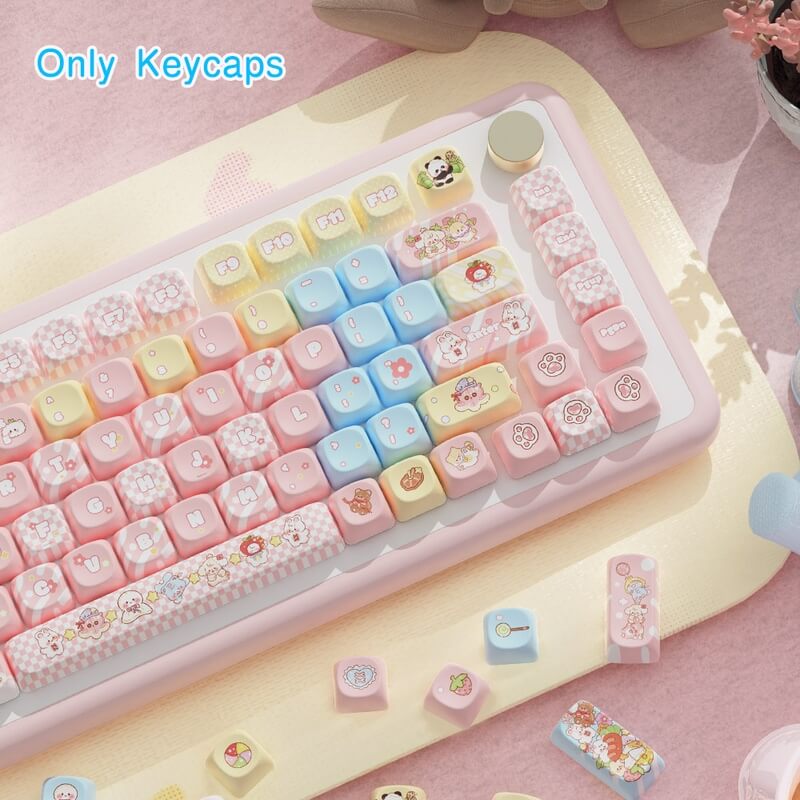 112-Key MCA Profile Keycap Set - Clip Doll Theme