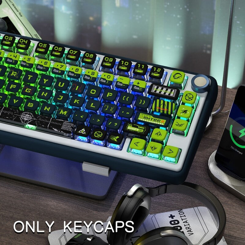 122-Key MSA Profile Keycap Set - Shine Through - Ghost Walker Theme