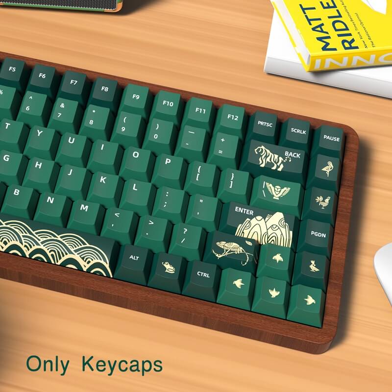 138-Key Cherry Profile Keycap Set - Animal Forest Theme
