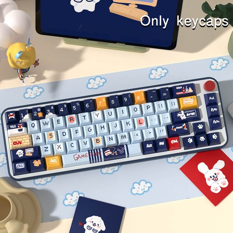 138-Key Cherry Profile Keycap Set - Puppies Theme