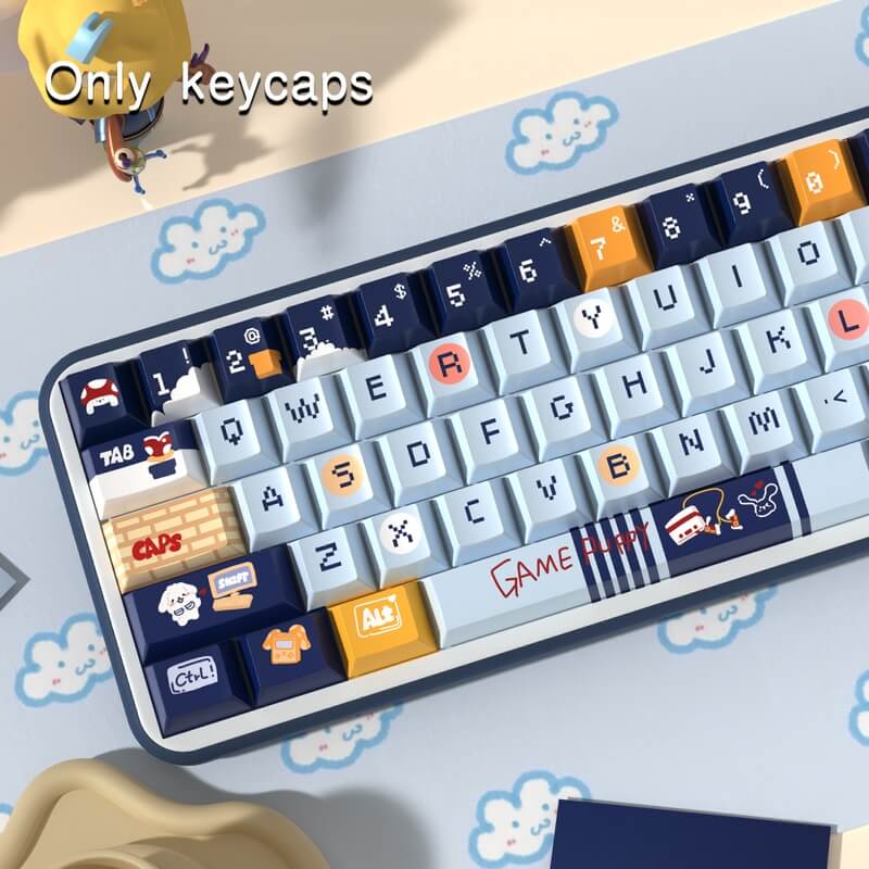 138-Key Cherry Profile Keycap Set - Puppies Theme