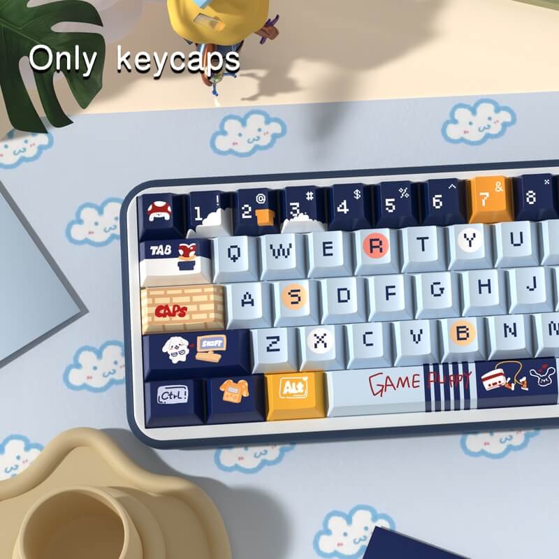 138-Key Cherry Profile Keycap Set - Puppies Theme