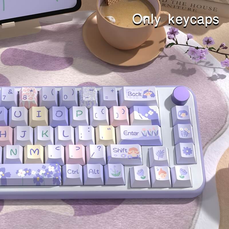 138-Key MDA Profile Keycap Set - Flower Girl Theme