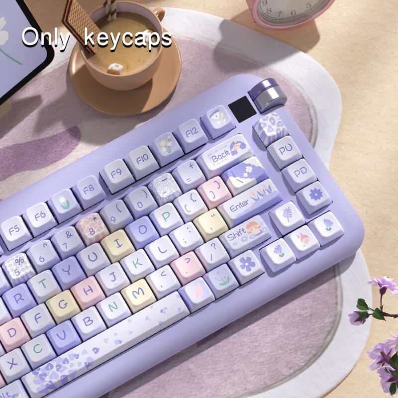 138-Key MDA Profile Keycap Set - Flower Girl Theme