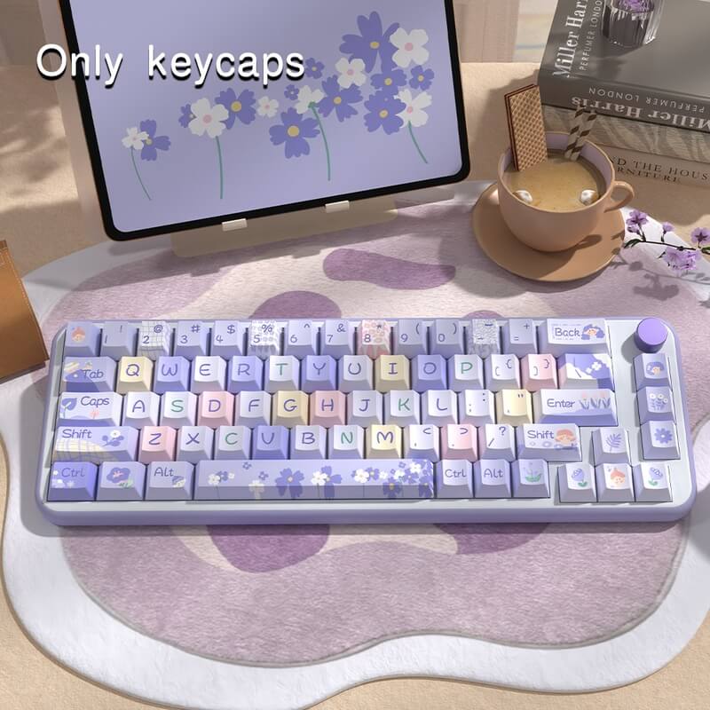 138-Key MDA Profile Keycap Set - Flower Girl Theme